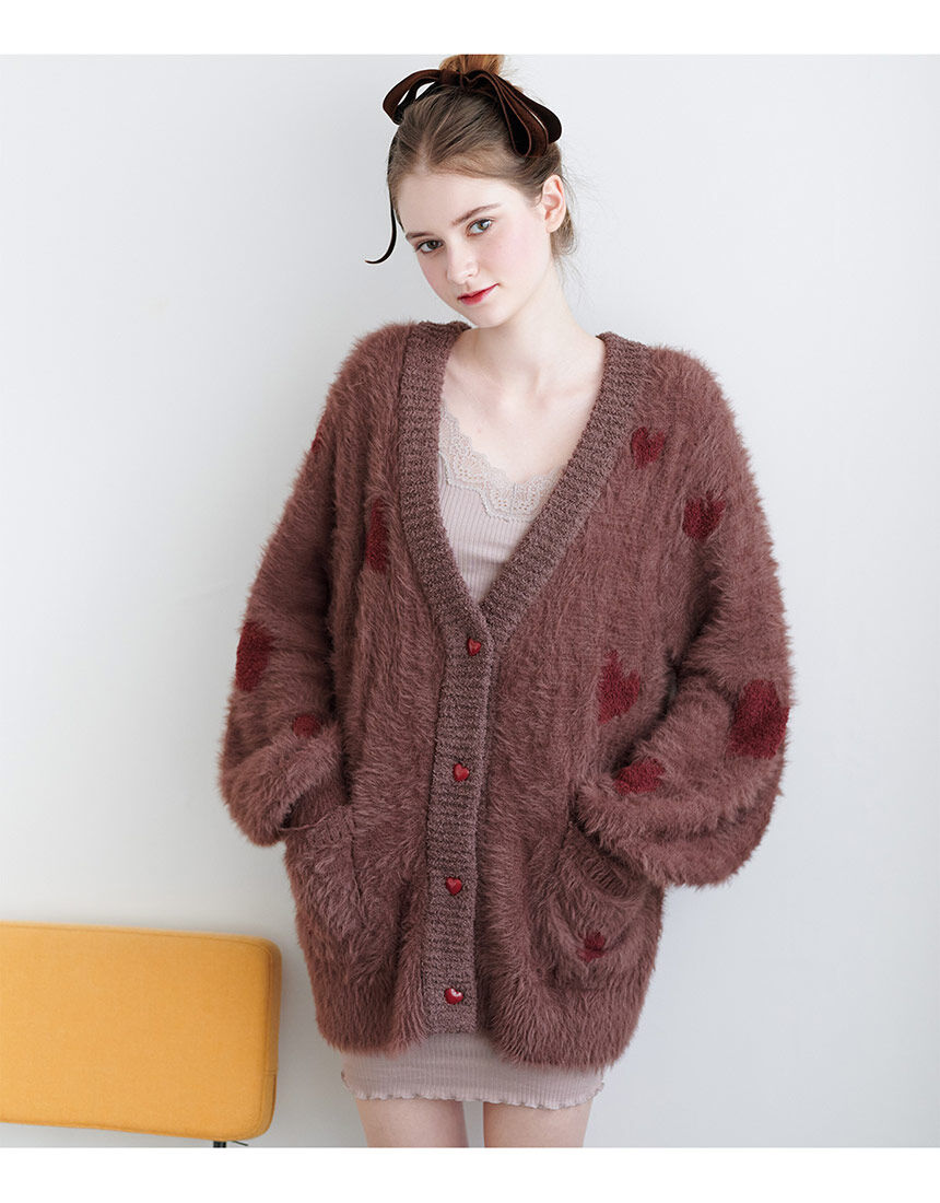 PEACH JOHN 【柔らかな肌ざわり】あたたかなふわもこカーディガン