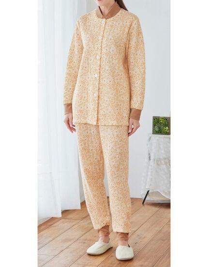 ベロア付ニットキルトパジャマ, , main