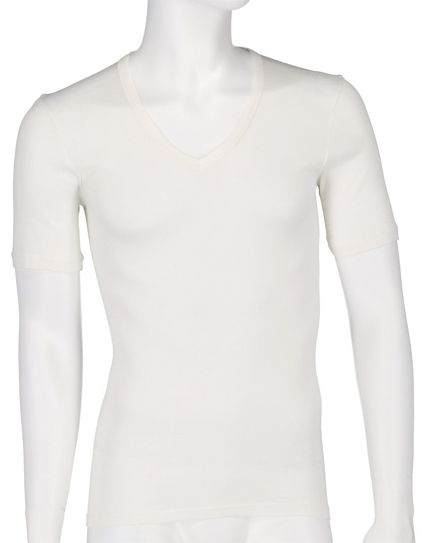 ハンロ（HANRO）/メンズシャツ（半袖）（ＭＩＨ６８４） ハンロ コットン100％ メンズシャツ（半袖） MIH684｜ワコール直営