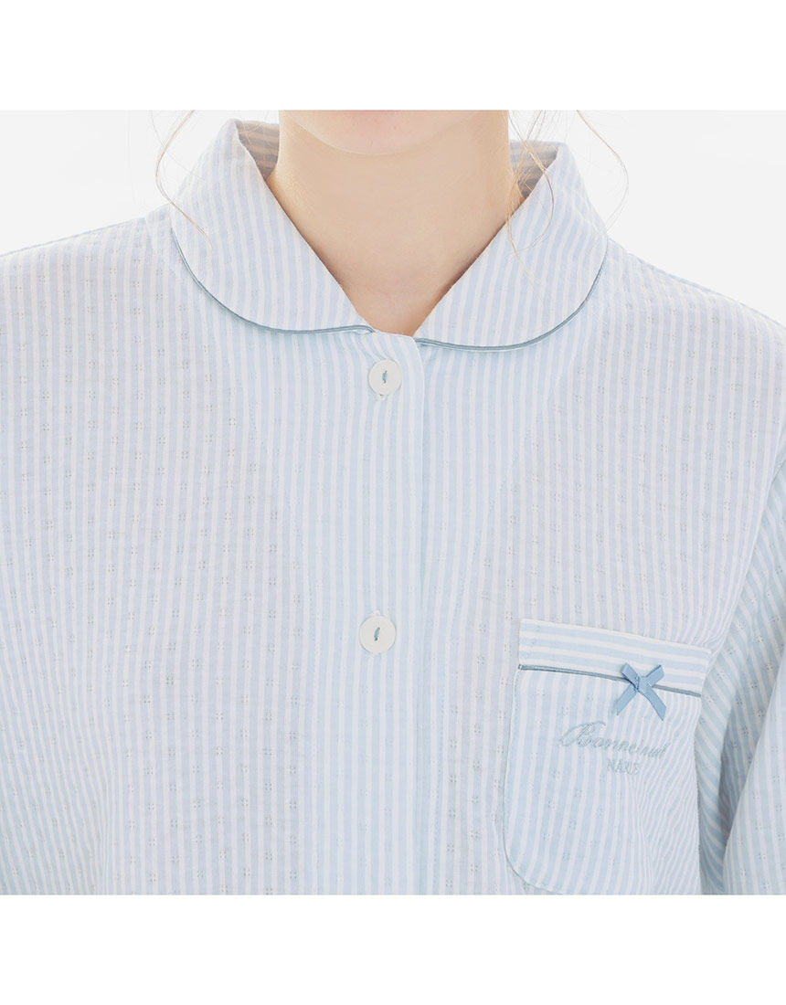 Lingè Noël ランジェノエル 接結ストライプ パジャマ NZL618｜ワコール