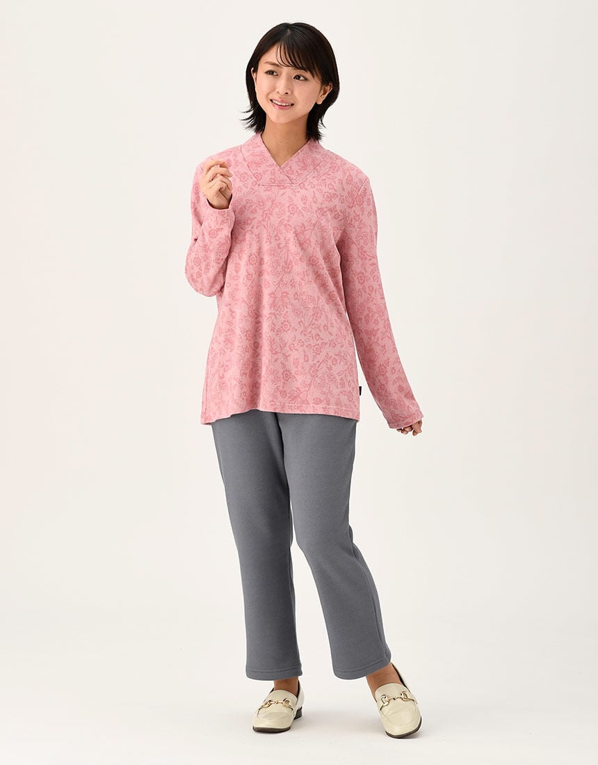 ワコール／らくラクパートナー 【綿混】吸湿発熱・肌側起毛カルソン