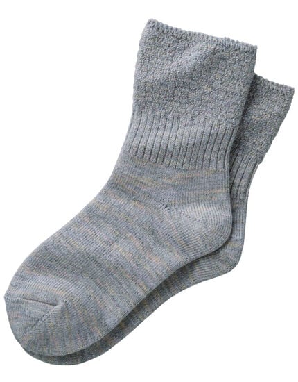 足首ゆったりソックス同色２足組, , main