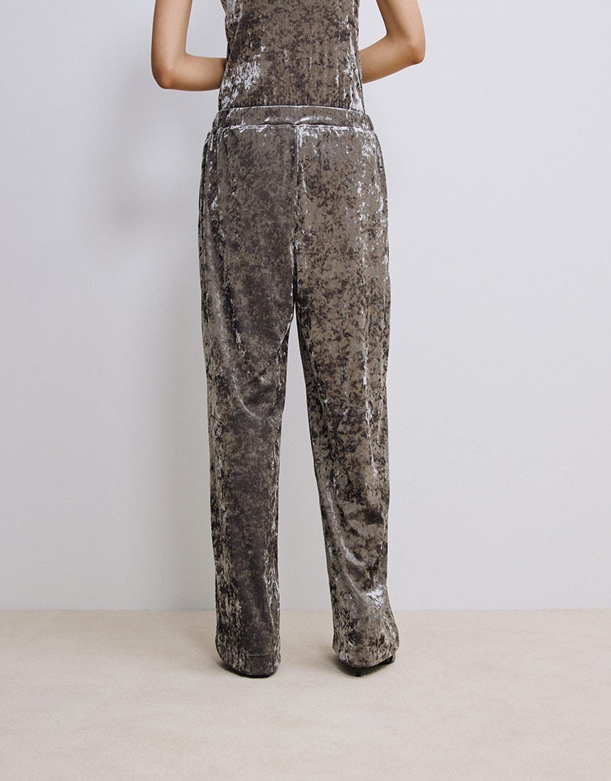 OUR WACOAL ベロアパンツ アウター ボトムス JOW545