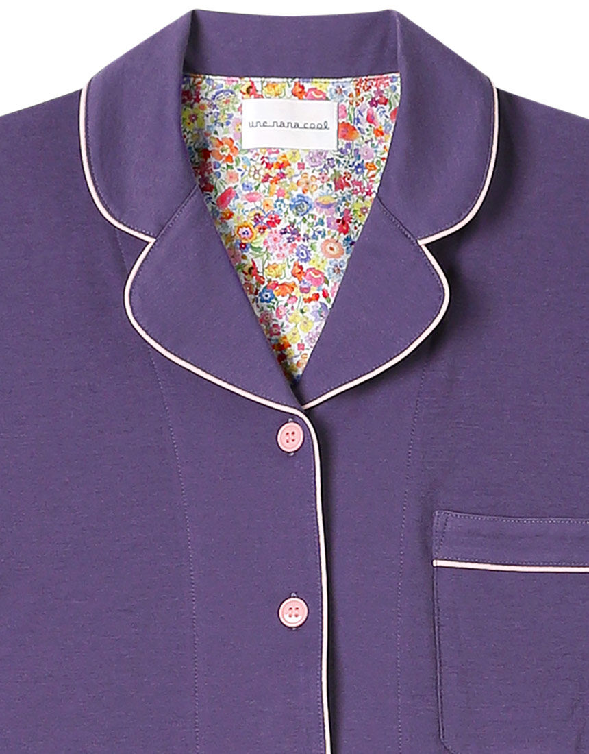 ウンナナクール 【綿100％】強撚天竺半袖パジャマ MADE