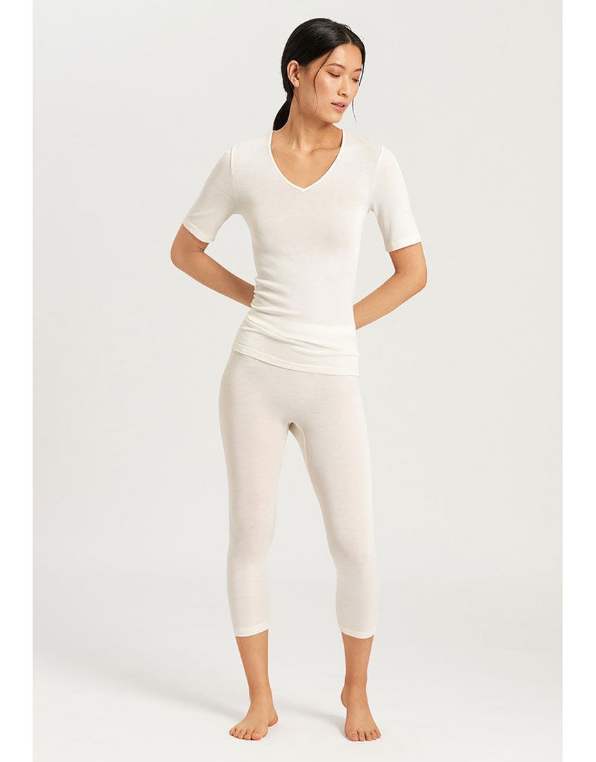 ハンロ ウール・シルク素材 トップス（半袖） UIH200｜ワコール直営の