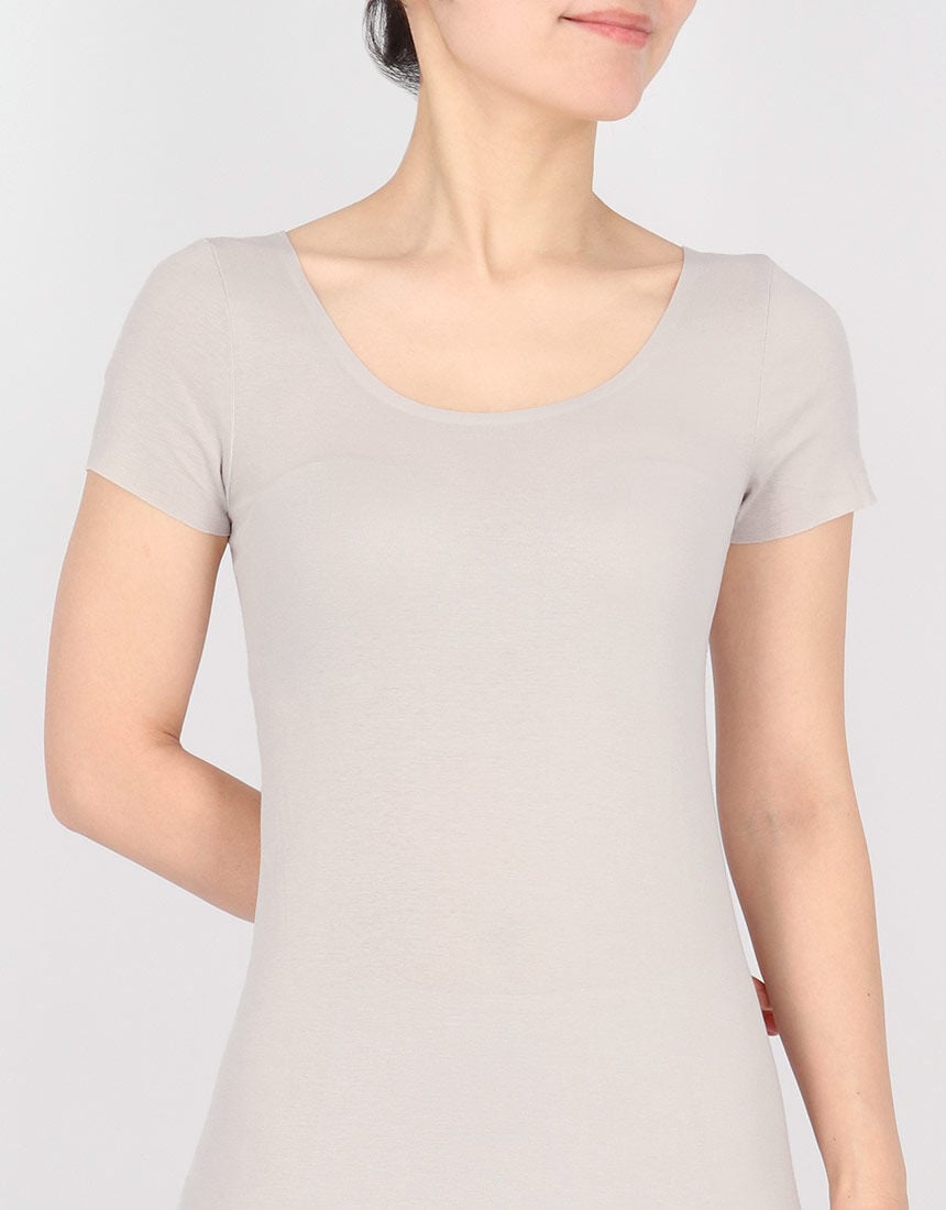 レディスインナー　トップ（２分袖）, , hi-res