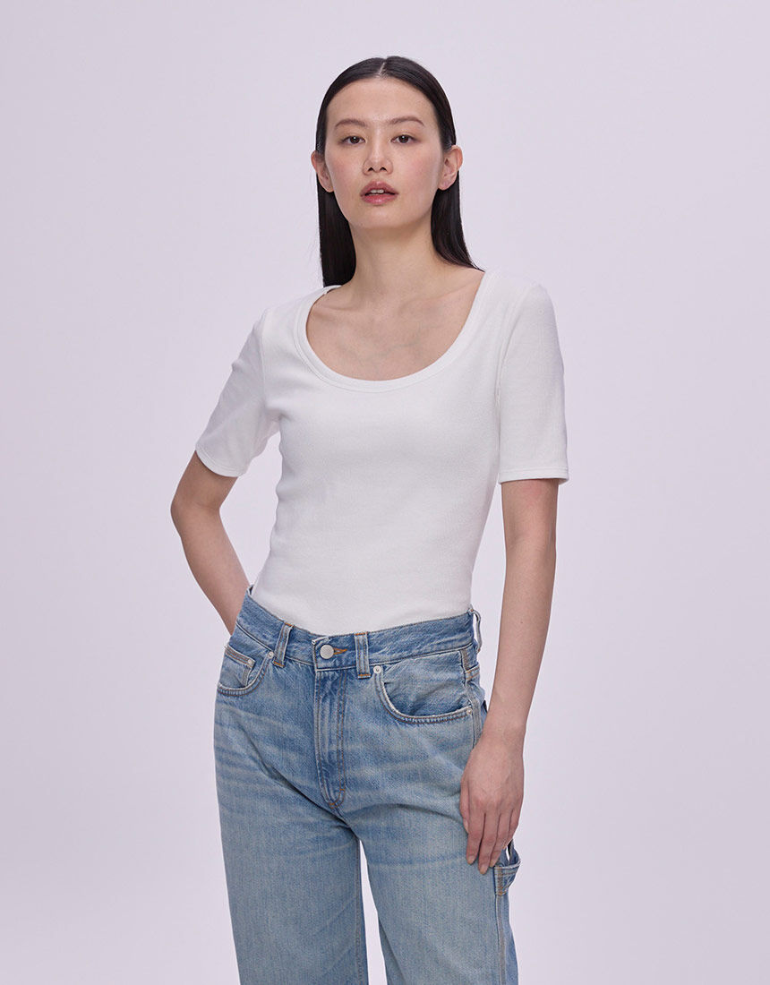 OUR WACOAL カップインTシャツ アウター トップス（カップ