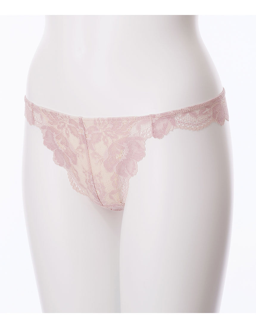 PEACH JOHN 【Tバック】柔らかく伸びの良い総レースで、肌あたり