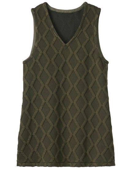 ふくれジャカードチュニックベスト, , main