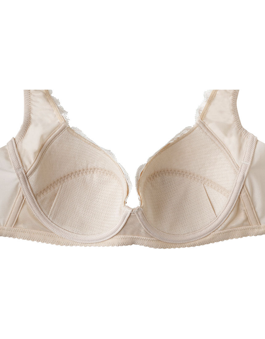 LASEE ワコール コンフォートフィット ブラジャー 3/4カップ 脇