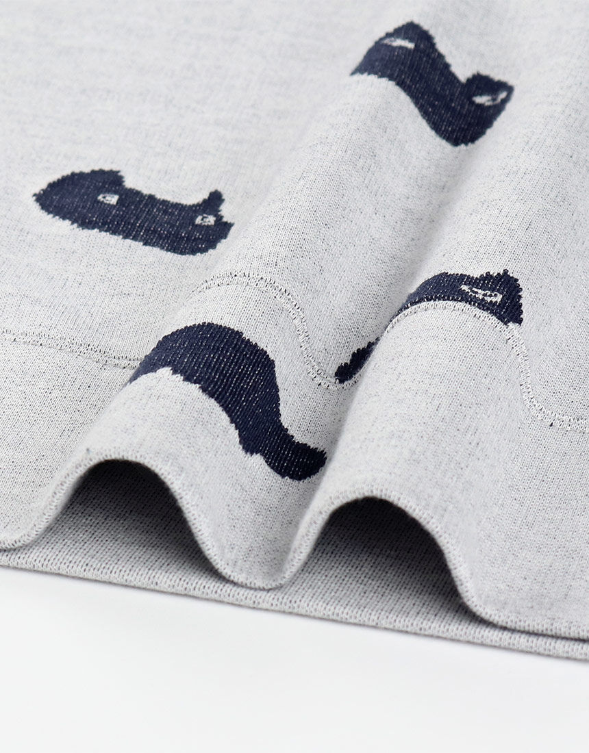 ツモリチサトスリープ 【綿100％】色々な表情のネコの顔や曇をジャ