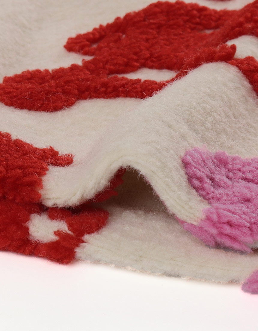 アツコマタノ とてもあたたかなボアジャカードを使用 トップス HTW404