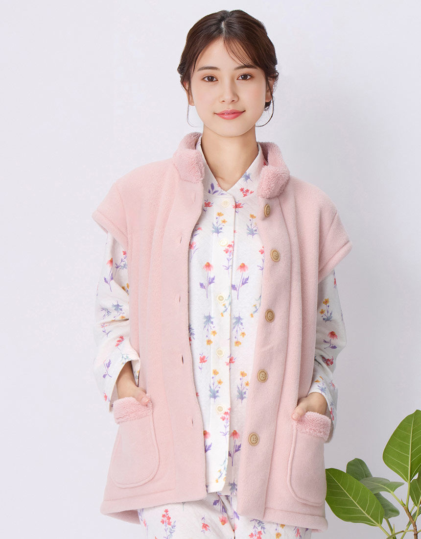 ぴよぴよ セオリー ESSENTIAL VEST カシミヤ ピンク S LILASIC/SHS95525/リラシク/ウールカシミアハイネックベスト/ニット