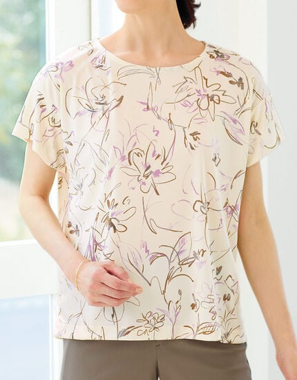 ラインプリントＴシャツ, , main