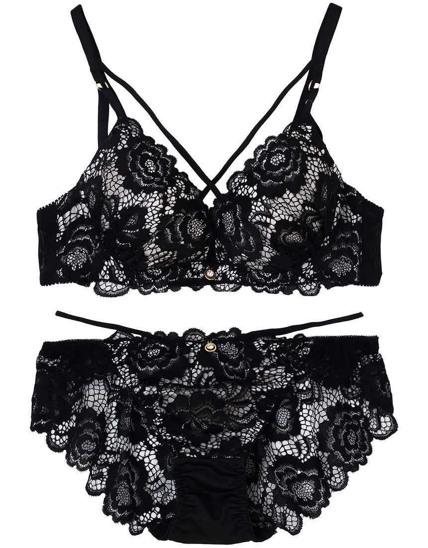 northerly (ノーザリー) プチプラブラ純欲レーシーBIGクロス ブラ