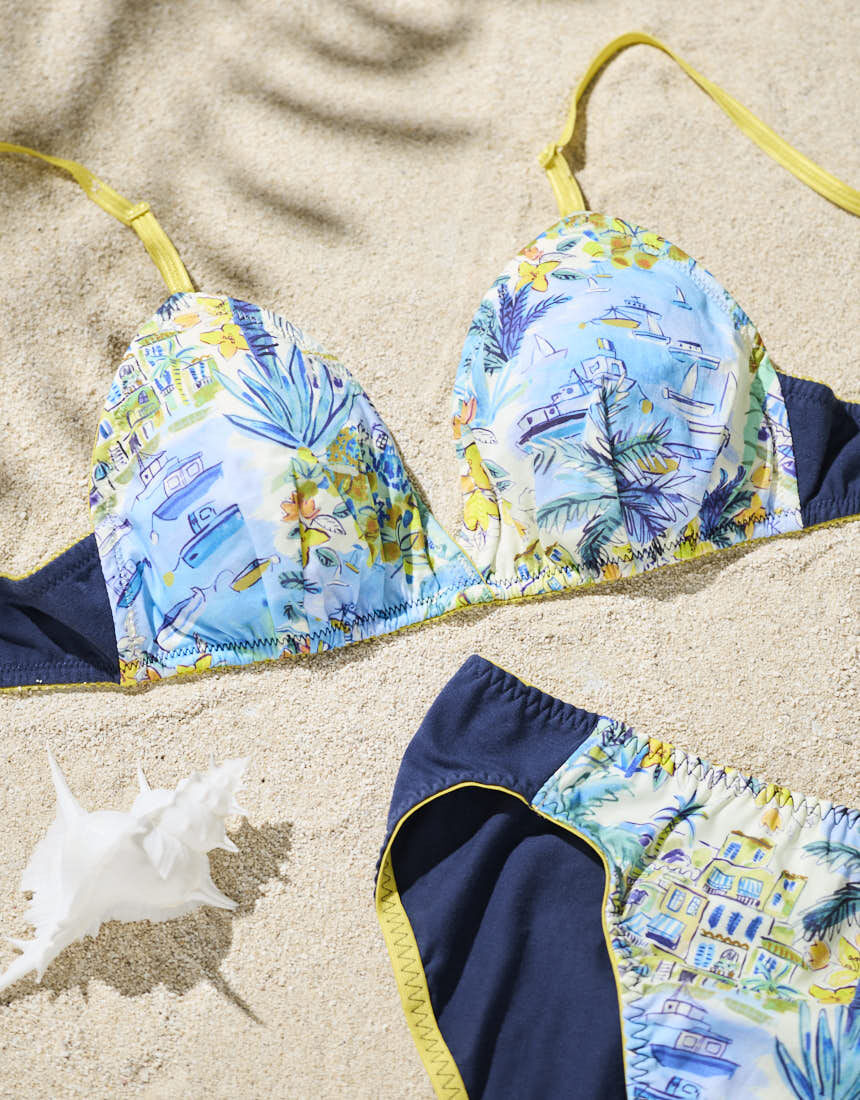 充実の品 ウンナナクール MADE WITH LIBERTY FABRIC ブラ\u0026ショーツセット