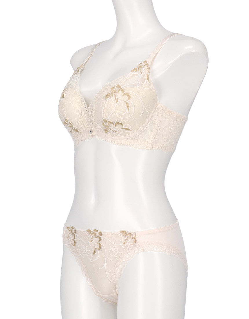 Lingè Noël ランジェノエル 美胸脇高 カシュクール型 ブラ＆ショーツ