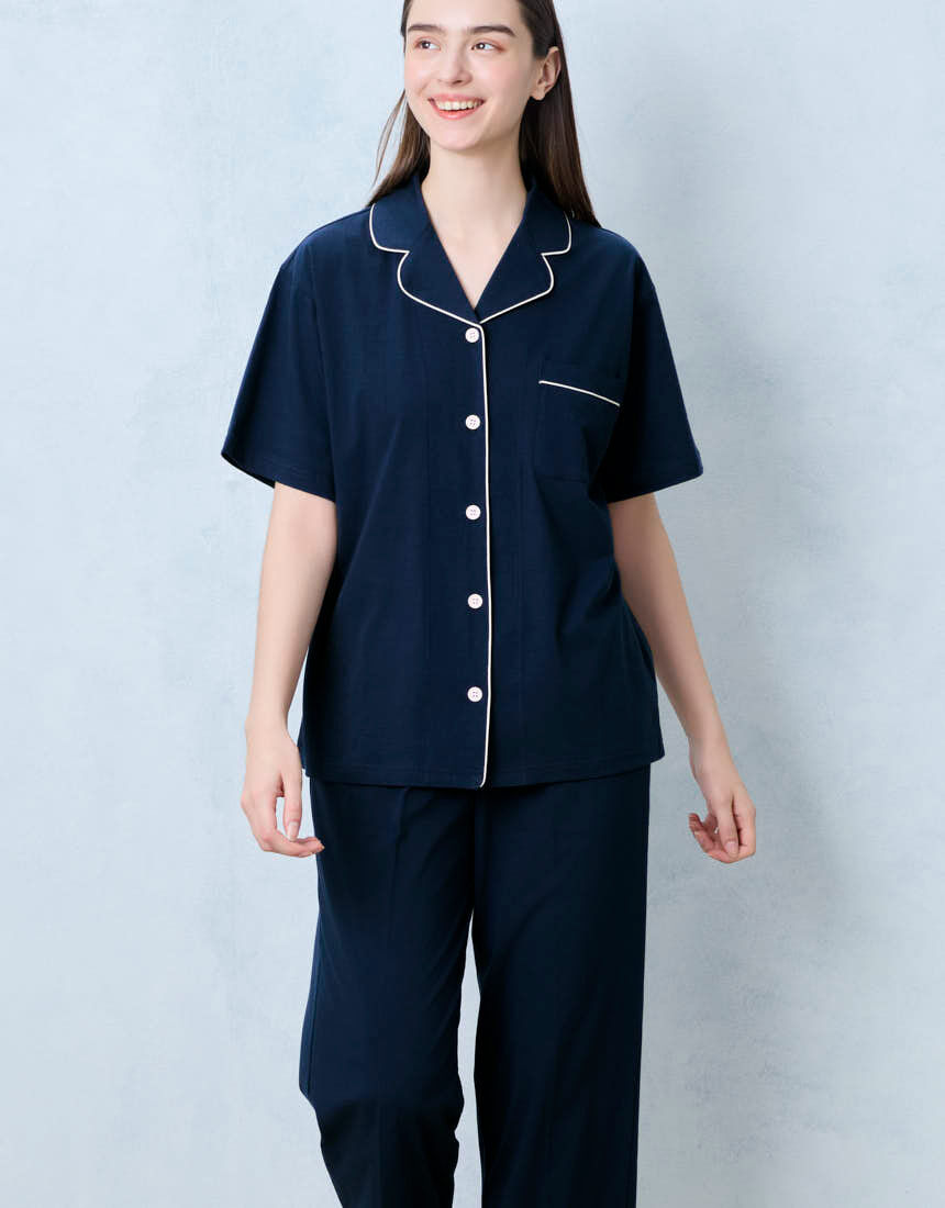 ウンナナクール 【綿100％】40ハイゲージ天竺半袖 MADE