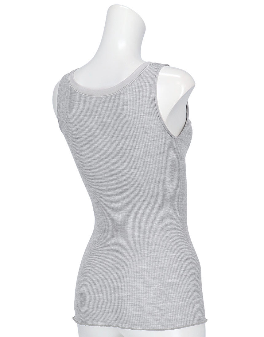 ワコール 【洗えるシルク】シルク50％混 ノースリーブ CLB669