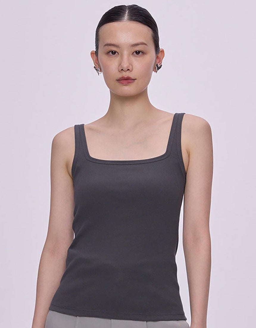 OUR WACOAL 【新色・新サイズ】カップインコットンリブタンク