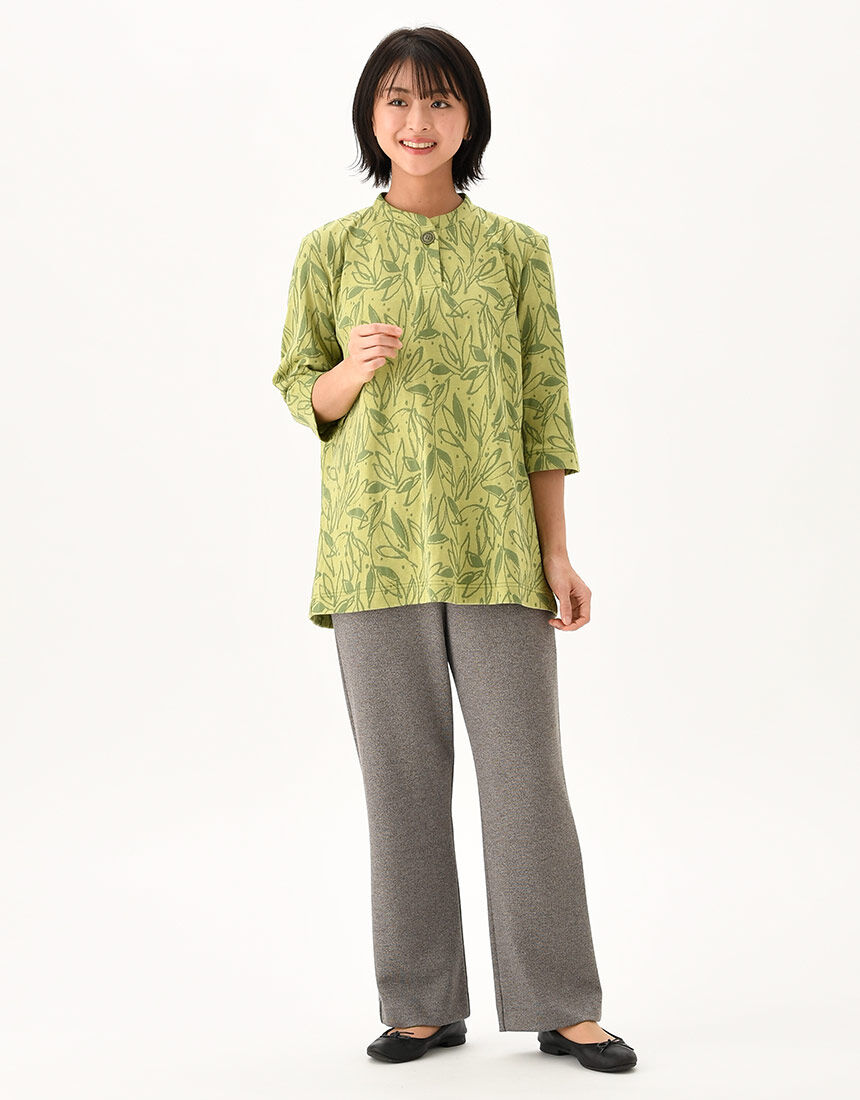 ワコール Wacoal らくラクパートナー Tシャツ七分袖 SP・LPサイズ DAL418 【F】 ワコール／らくラクパートナー シンプルなカーディガン（長袖