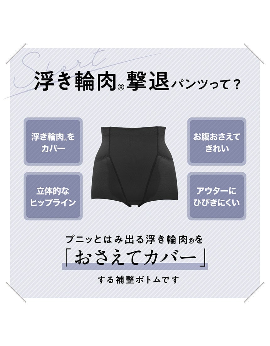 ルシアン 浮き輪肉撃退！ ガードル（ショート丈） GLC027｜ワコール