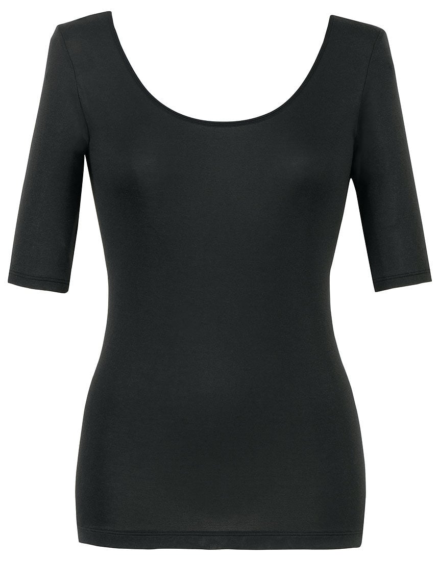 【春夏綿混インナー】さらっと快適【綿の贅沢オーガニック】 トップス（５分袖）