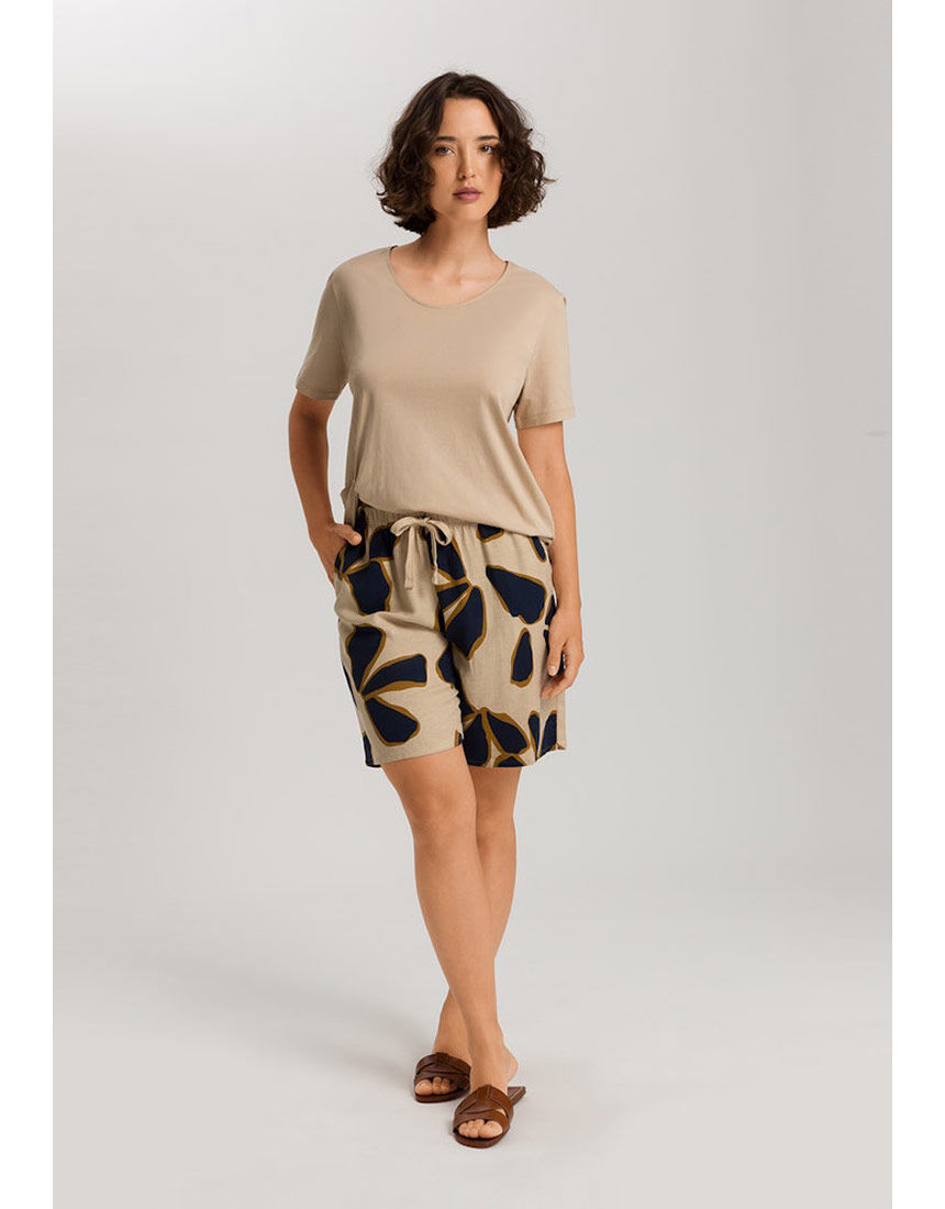 ハンロ ラウンジウェア【リネン混】 ボトムス（ショート） LIH441