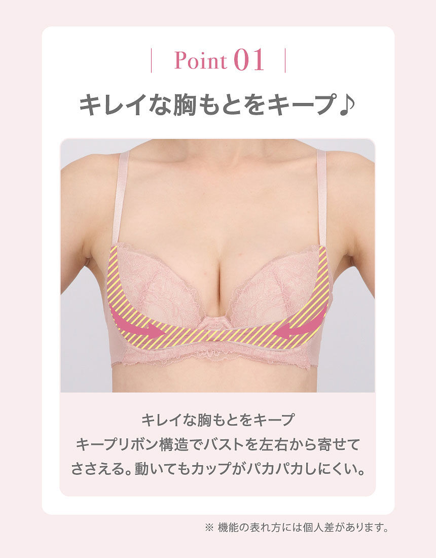 ワコール はじめてのワイヤーブラに！ リボンブラ For girls