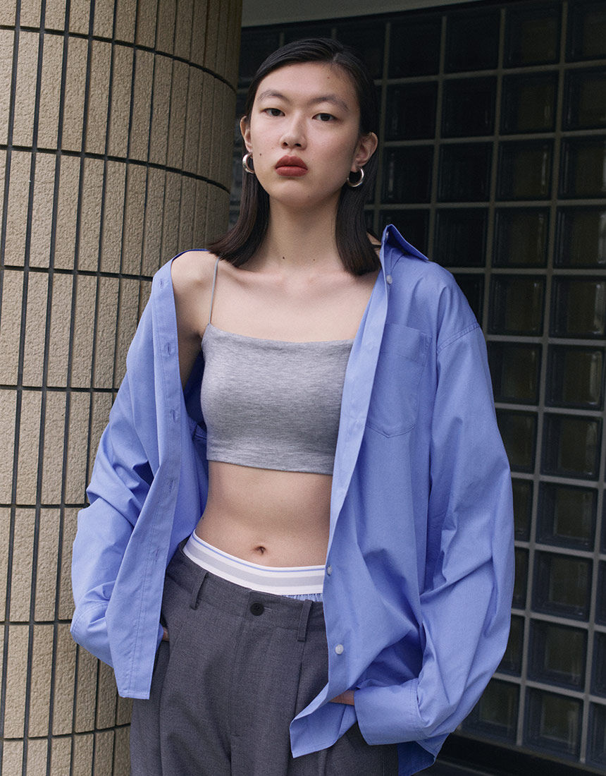 OUR WACOAL カップインショートキャミソール アウター