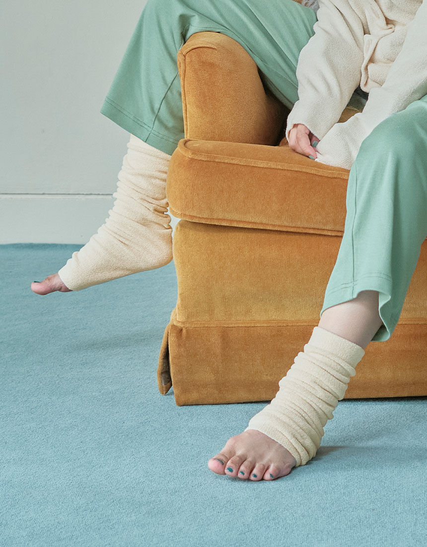 YOJOY ぽかふわあったかルームアイテム レッグウォーマー レッグ