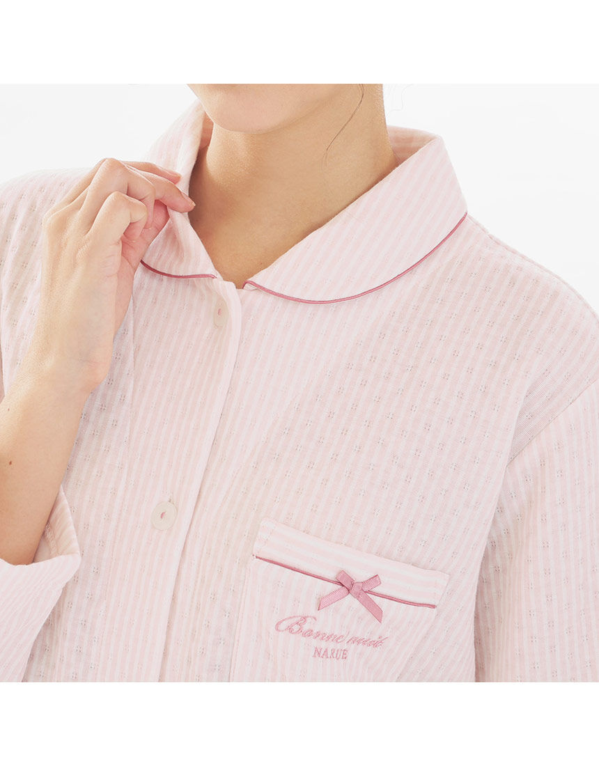 Lingè Noël ランジェノエル 接結ストライプ パジャマ NZL618｜ワコール