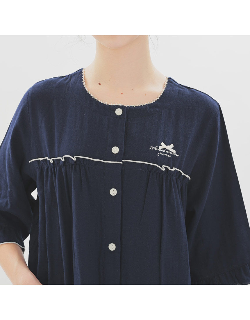 Lingè Noël ランジェノエル Wガーゼムジ ワンピース NZL601