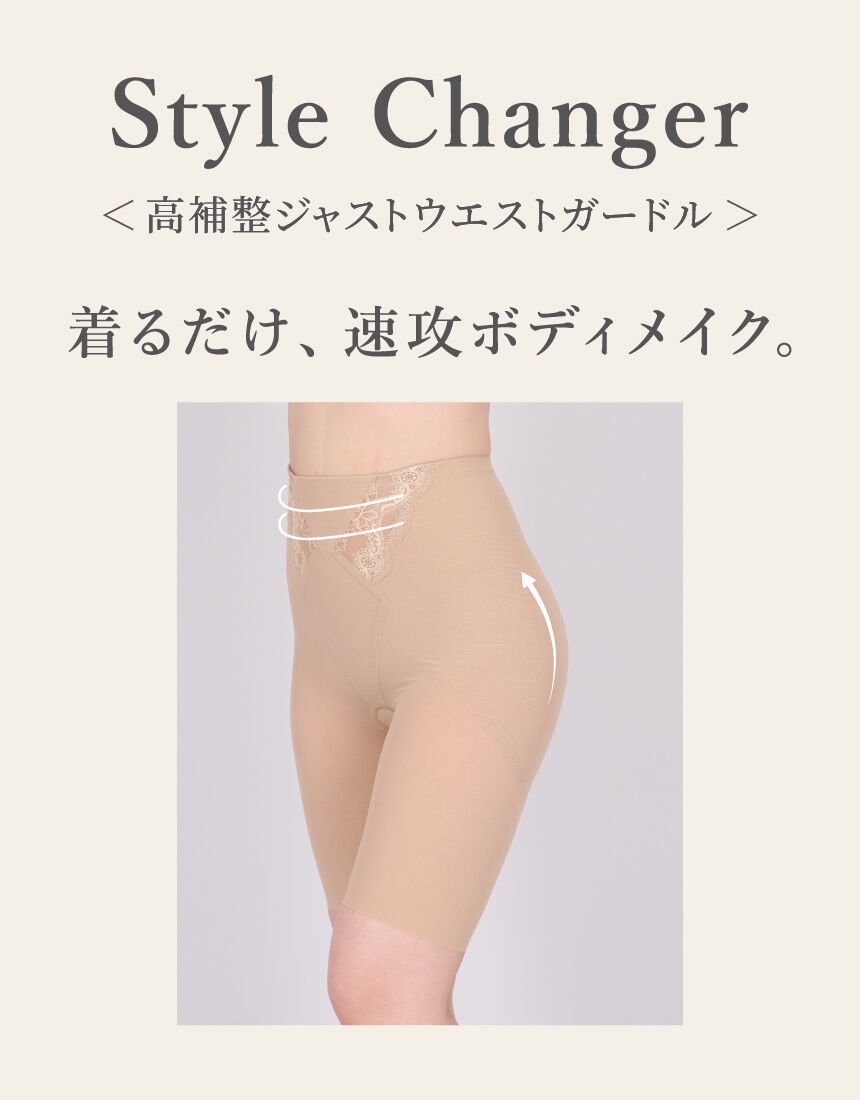 ワコール 高補整ジャストウエストガードル ガードル（ロング丈