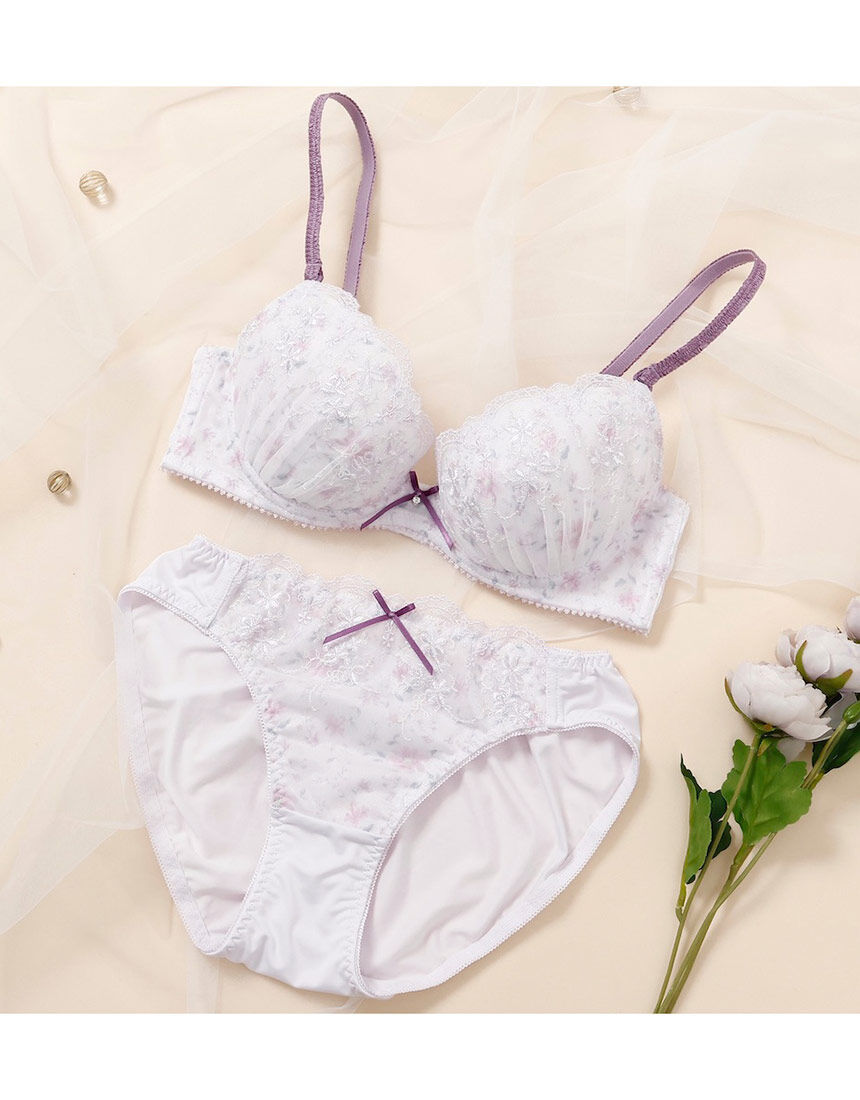 Lingè Noël ランジェノエル ロマンスフルール ブラ＆ショーツセット