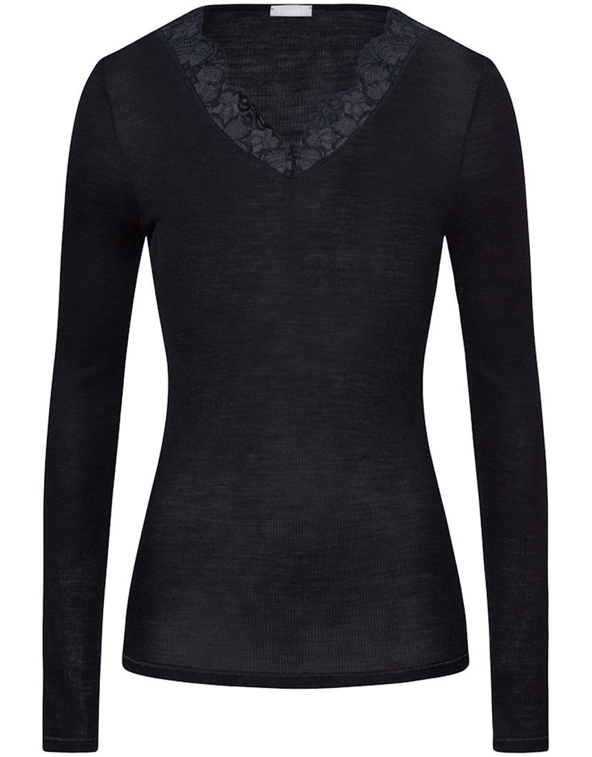 ハンロ 身生地ウール・シルク素材 トップス（長袖） UIH323｜ワコール