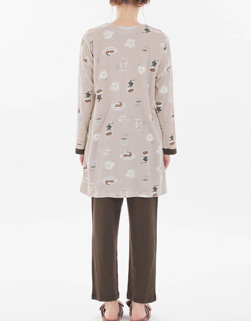 Lingè Noël ランジェノエル スムースコーヒー パジャマ NZL623