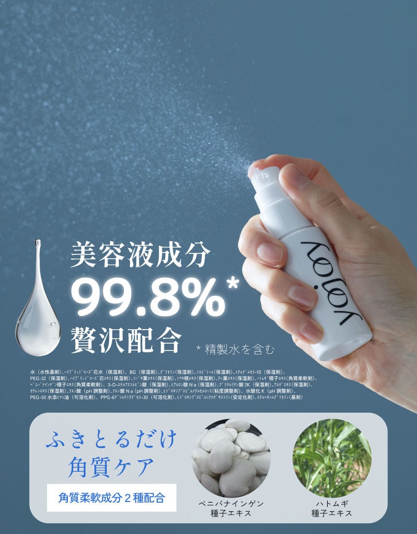 YOJOY リフレッシングミスト 〜ローズウォーターをふんだんに使用