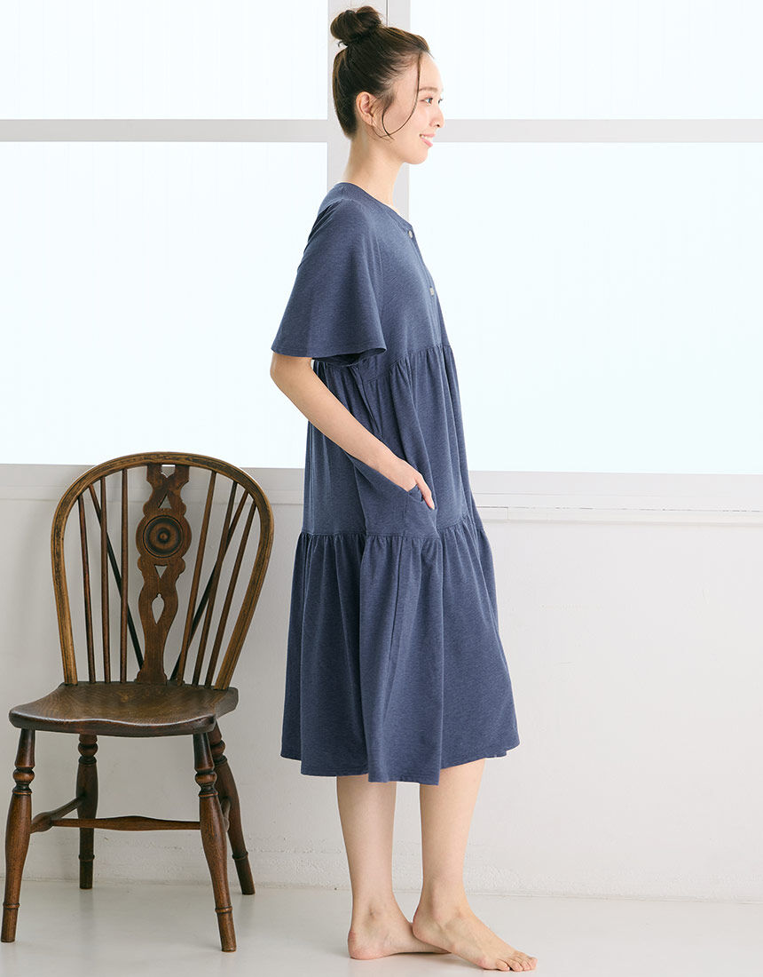 ツモリチサトスリープ 【綿混】ロングカ−ディガンとしても着まわし