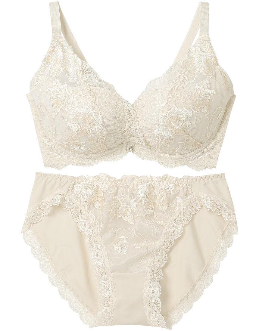 Lingè Noël ランジェノエル 美胸脇高 カシュクール型 ブラ＆ショーツ