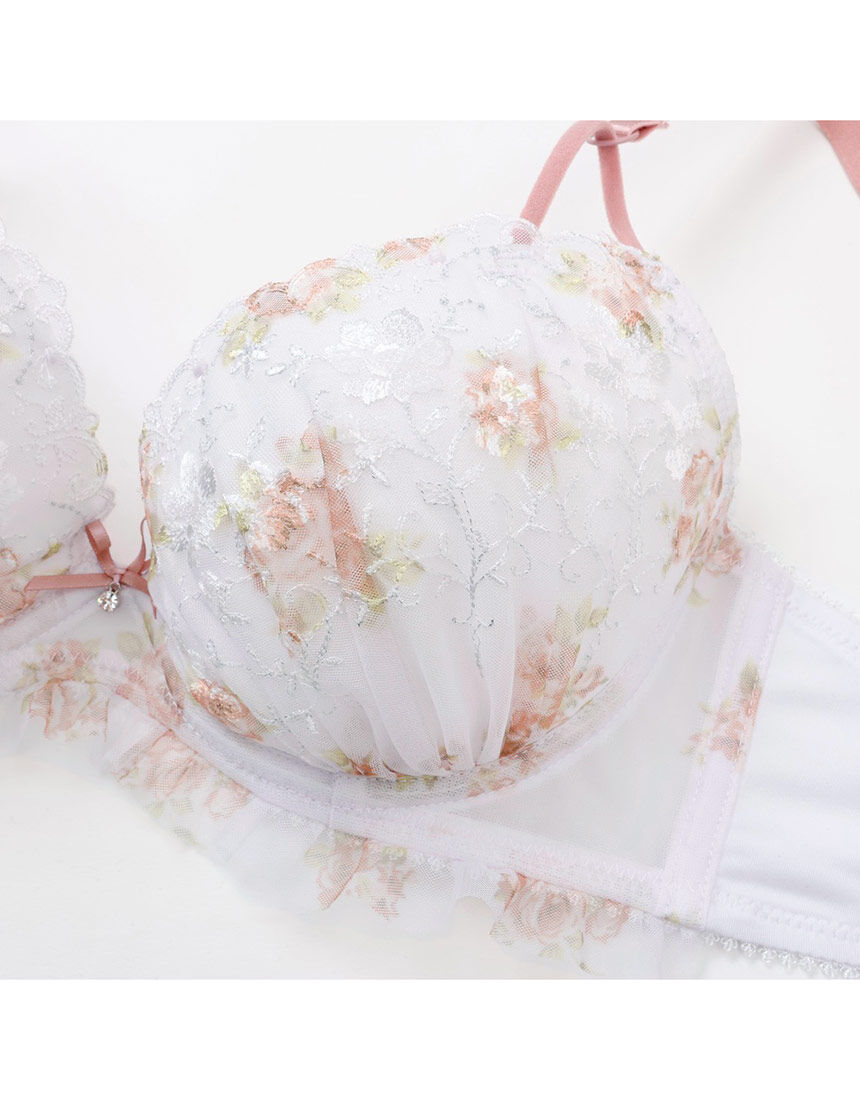 Lingè Noël ランジェノエル バイカラーローズ ブラ＆ショーツセット