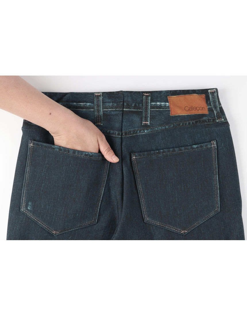 新品　ワコール　カルソン　裏起毛　まるでデニム　ストレートシルエット　パンツ ワコール_カルソン 【あったか裏起毛】〈まるでデニム〉 ぐ〜ん