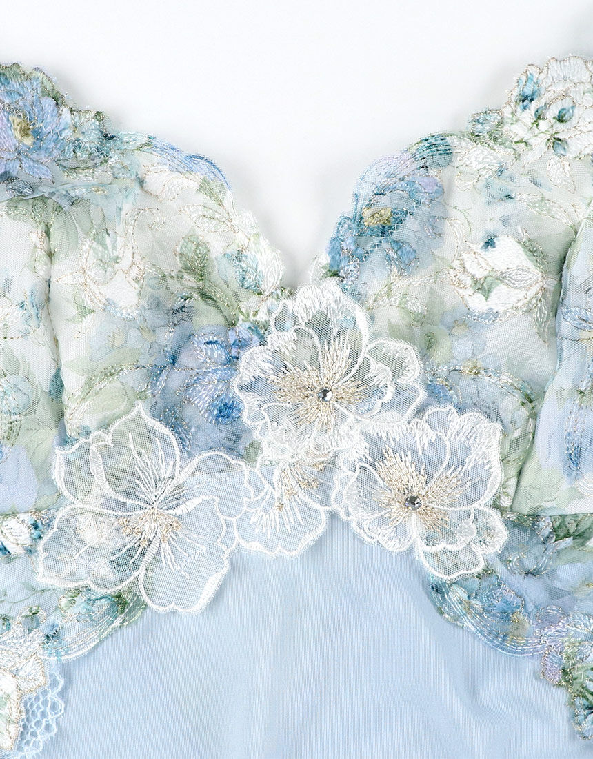 ワコール リボンブラ 胸もとフィットながもち ペア キャミソール