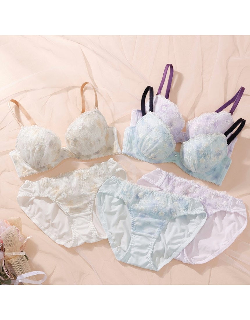 Lingè Noël ランジェノエル フラワーガーデン ブラ＆ショーツセット
