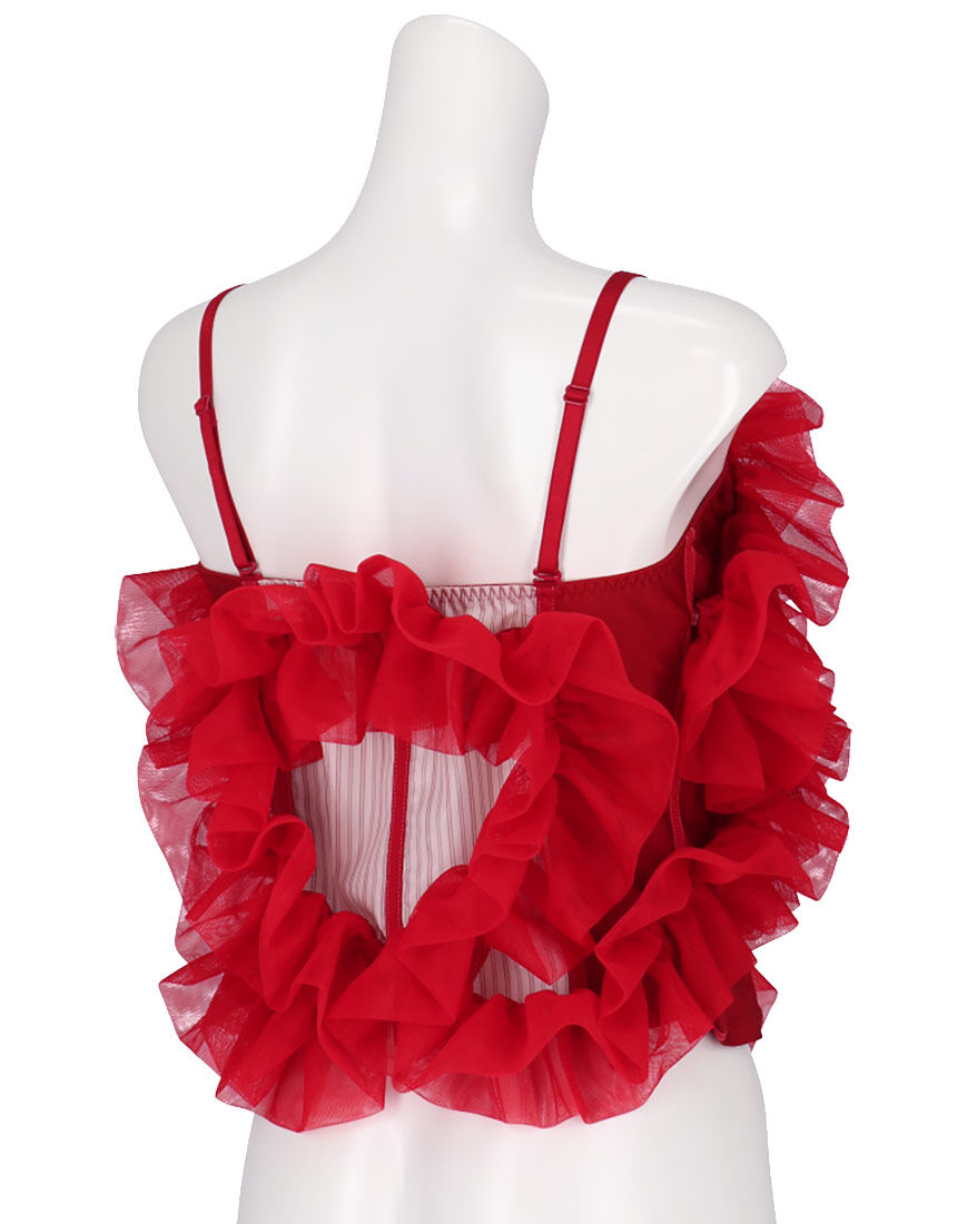 HOUGA×AMPHI ラッフルドトップス アンフィ HOUGA × AMPHI RUFFLED TOPS