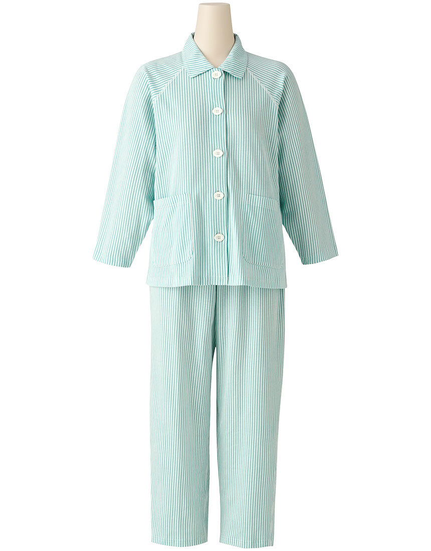 ワコール／らくラクパートナー 綿100％【長袖・レモンボタン