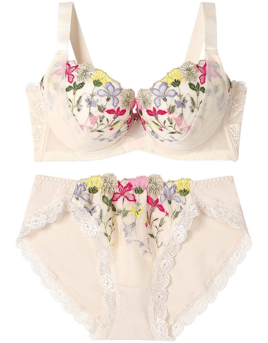 Lingè Noël ランジェノエル 美胸脇高 グラマーサイズ ブラ＆ショーツ