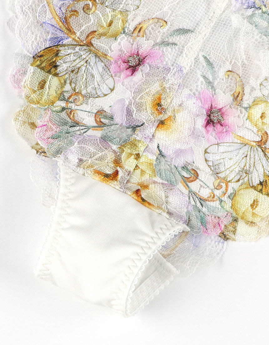 ワコール リボンブラ 脇高サイドすっきり ペア Tバックショーツ