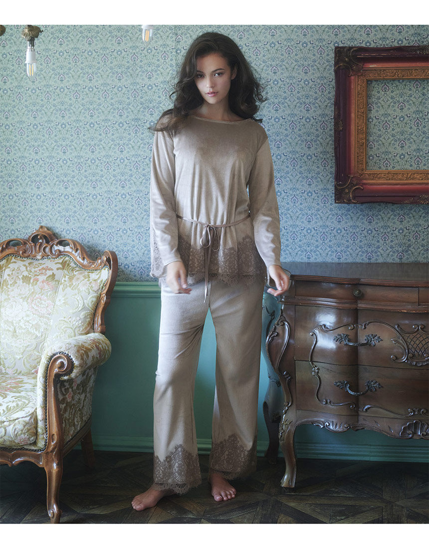 SALON by PEACH JOHN 【前後2WAY】アイラッシュレースと上品な光沢