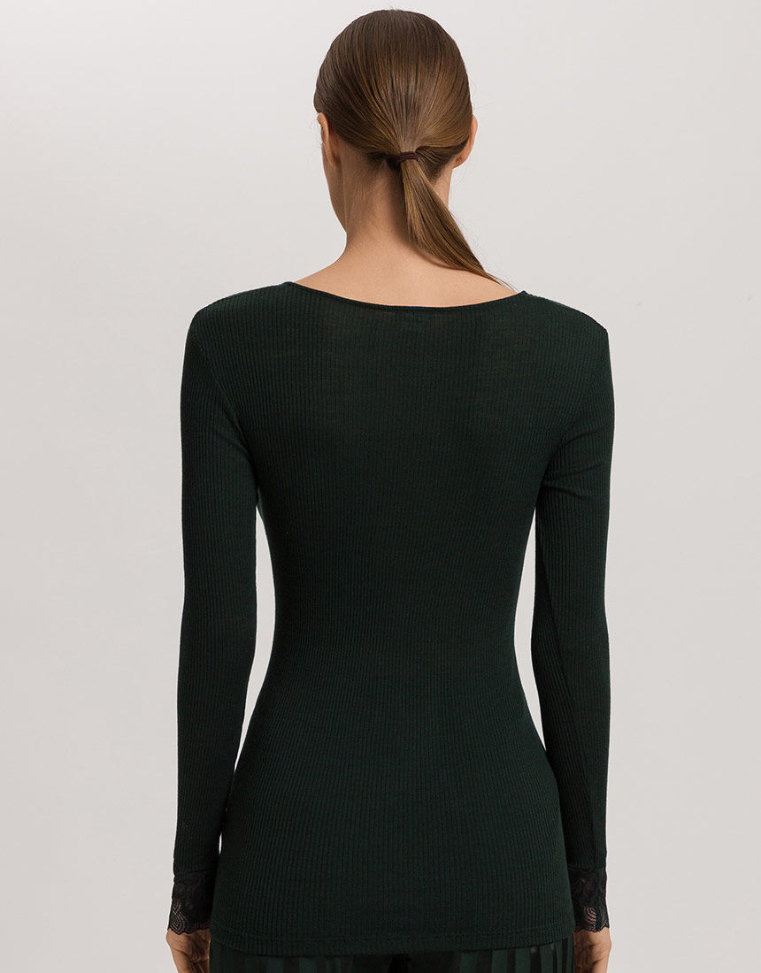 ハンロ 身生地ウール・シルク素材 トップス（長袖） UIH353｜ワコール